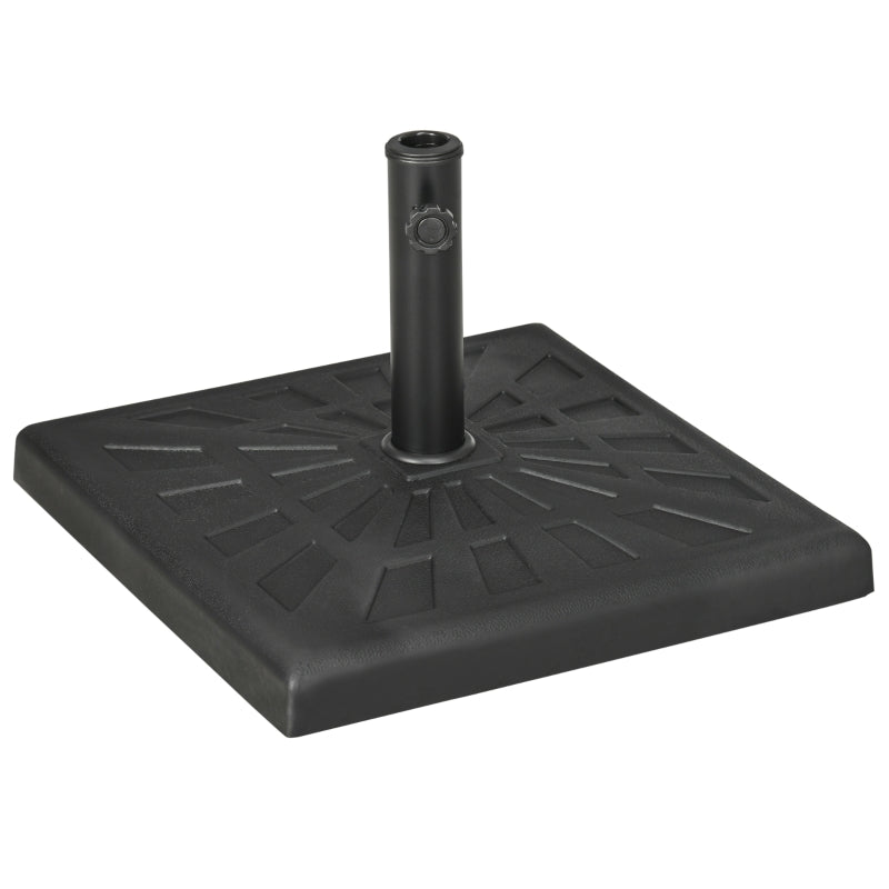 Nancy's Petworth Parasolvoet - Parasol standaard - Zwart - Geschikt voor parasolstok Ø32mm, Ø38mm en Ø48mm
