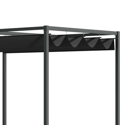 Nancy's Strove Pergola - Tuinpaviljoen - Zonwering - UV-Bestendig Zonnedak - Zwart - ± 300 x 215 x 220 cm