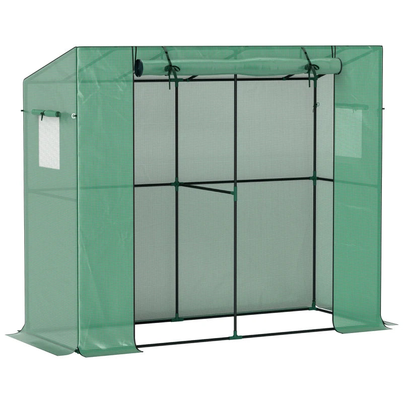 Nancy's Poirino Tuinkas - Plantenkas - Kweekkas - Groen - ± 200 x 75 x 170/150 cm