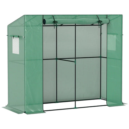Nancy's Poirino Tuinkas - Plantenkas - Kweekkas - Groen - ± 200 x 75 x 170/150 cm