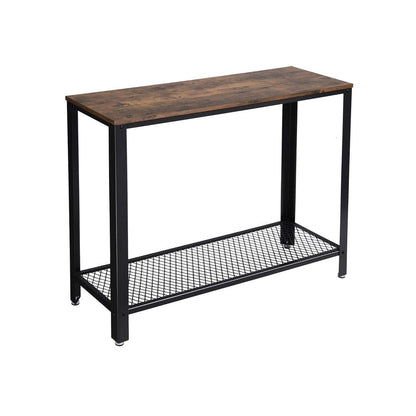 Nancy's Leigh Console table Industrial - Black - Brown - Sideboard - Side table - 101.5 x 35 x 80 cm (LxWxH)