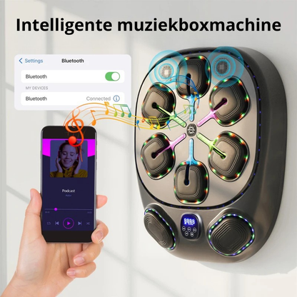 Nancy's Querciola Music Boxing Machine - Boks Machine - LCD Scherm - Zwart - ± 60 x 50 x 10 cm
