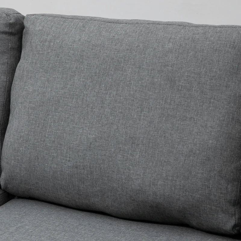 Nancy's Alfedena Hoekbak - Zitbank - Chaise Longue - Slaapbank - Lichtgrijs - 210 cm breed