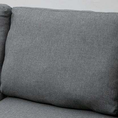 Nancy's Alfedena Hoekbak - Zitbank - Chaise Longue - Slaapbank - Lichtgrijs - 210 cm breed
