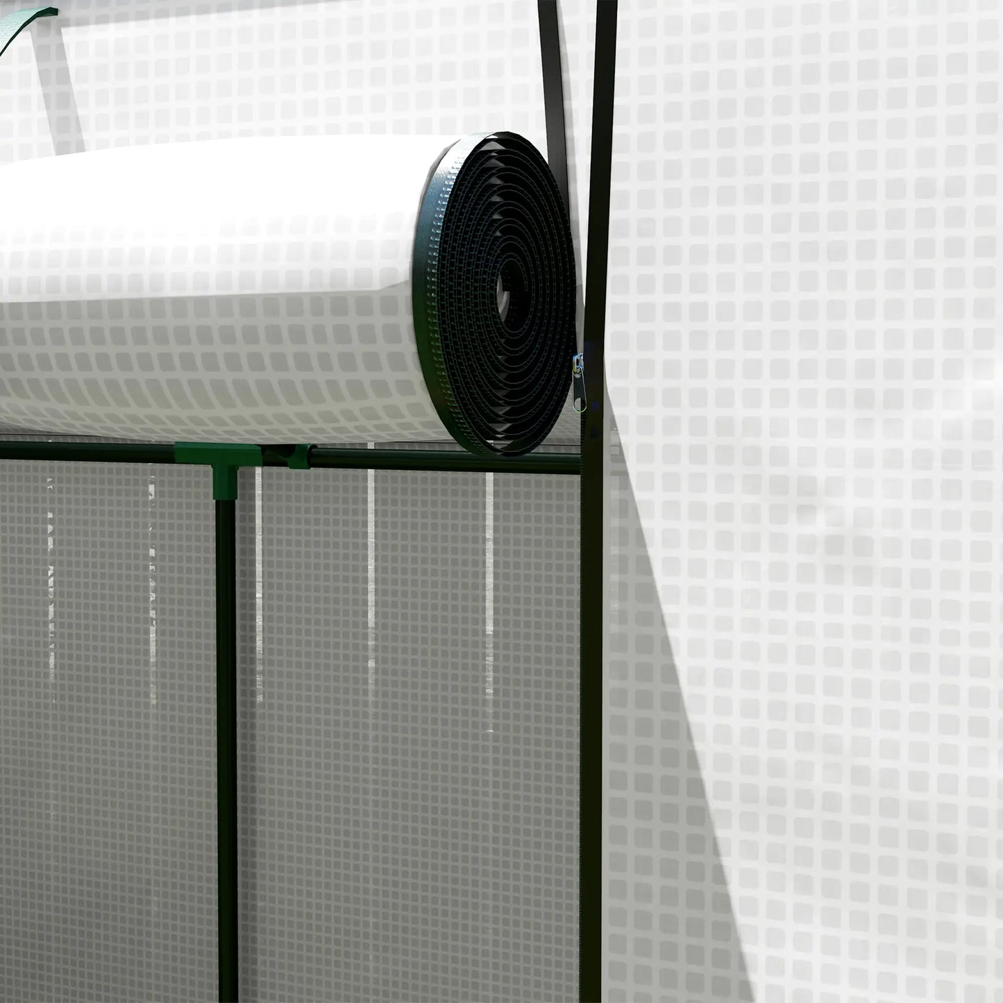 Nancy's Asseiceira Kweekkas - Tuinkas - Plantenkas - UV-Bestendig - Wit - ± 200 x 75 x 170/150 cm