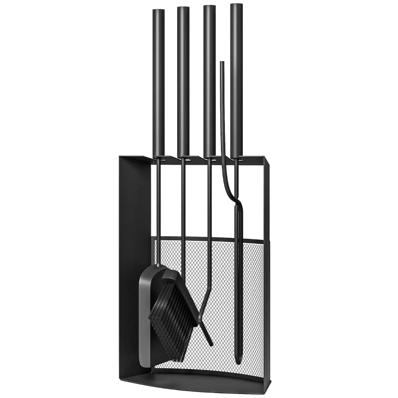 Nancy's Mottalciata Haardgereedschap Set - Openhaardset - Haardset - Zwart - Staal