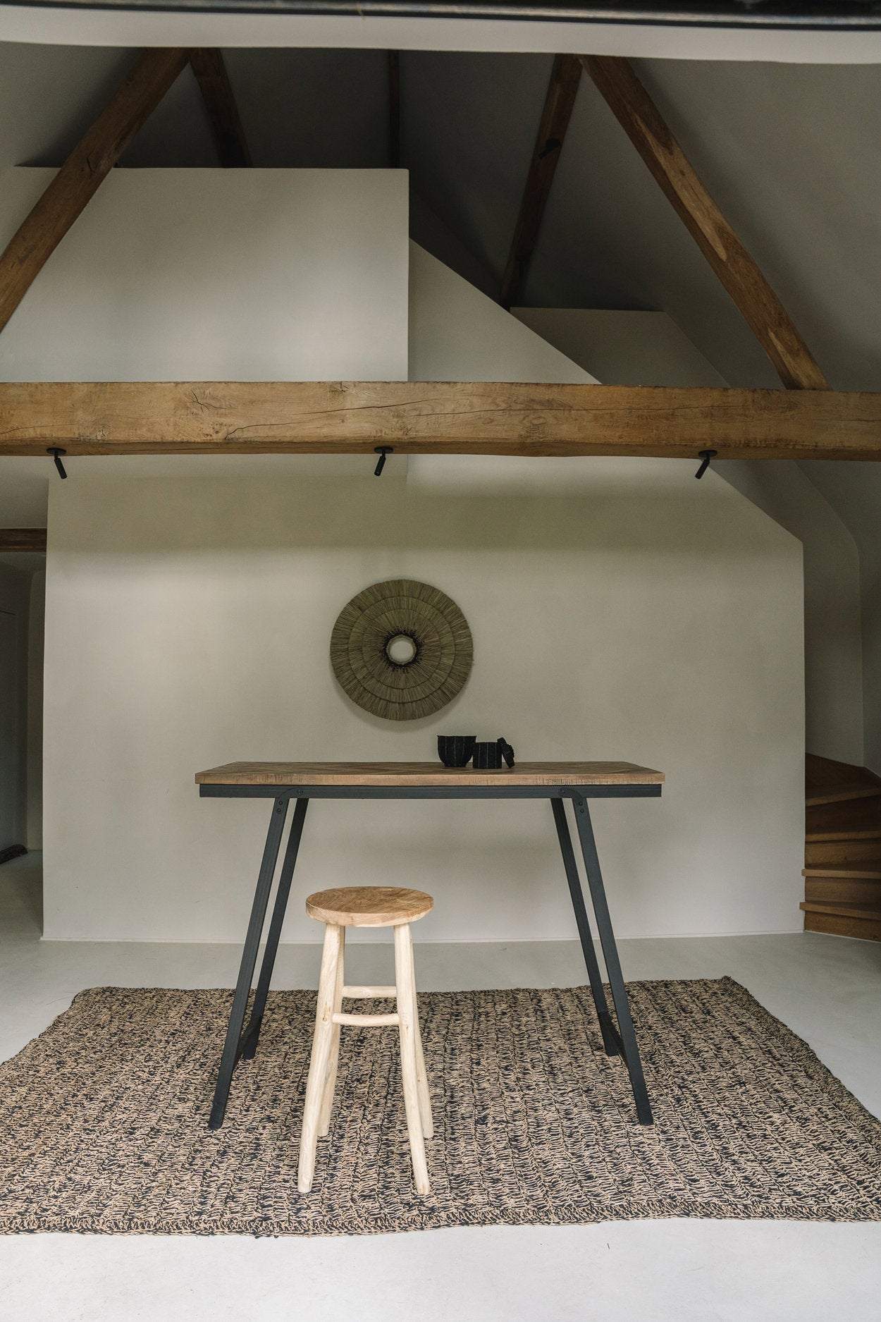 Bazar Bizar Kedut Bar Chair Bar Stool - Natural