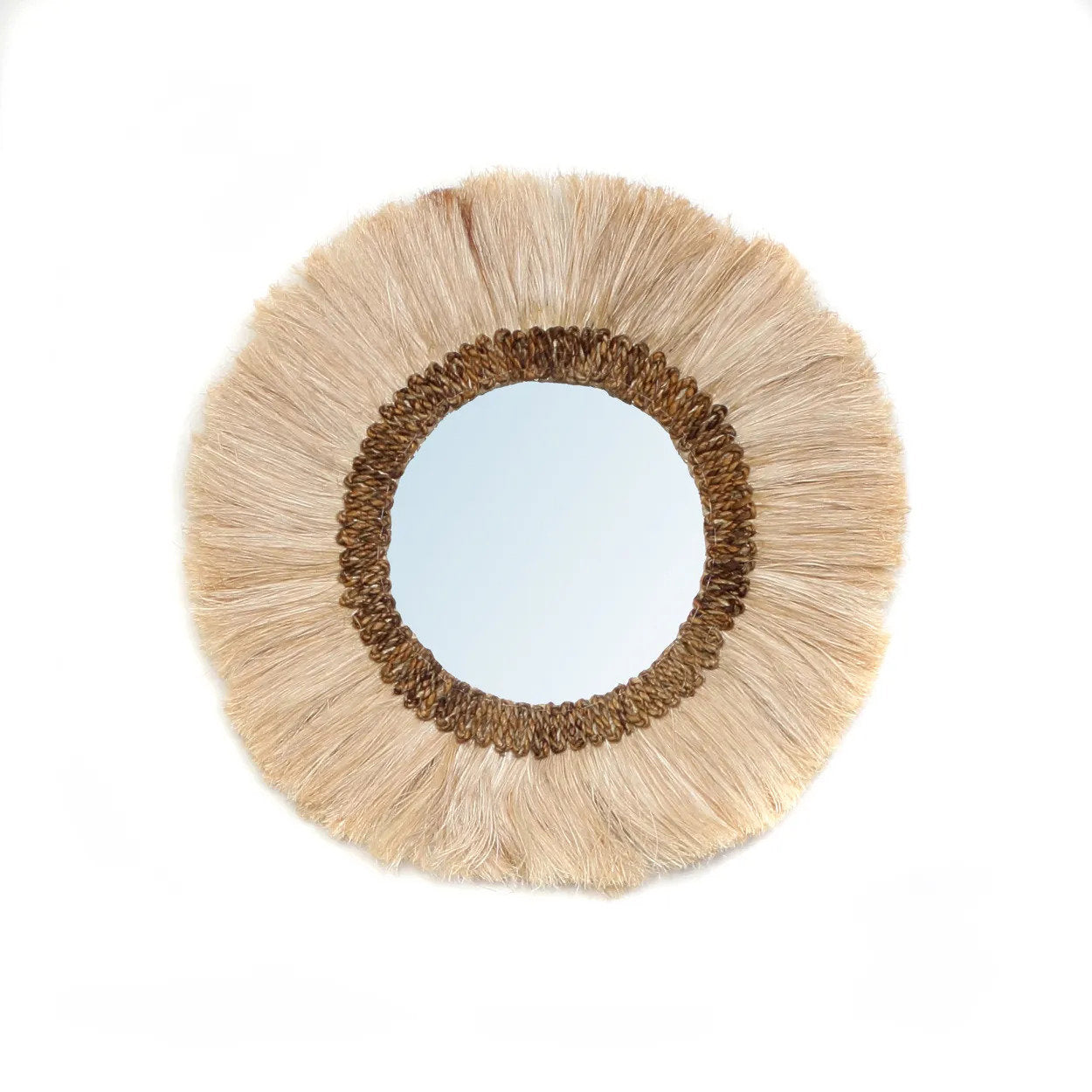 Bazar Bizar Mowgli Mirror - Natural - Grass - Ø 60 cm