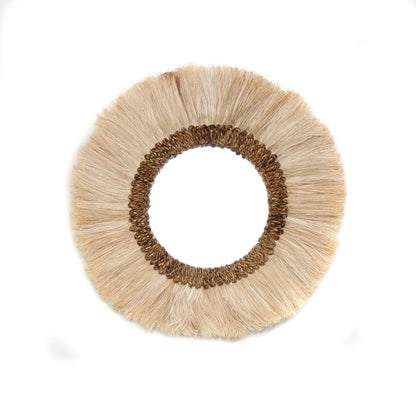 Bazar Bizar Mowgli Spiegel - Naturel - Gras - Ø 60 cm