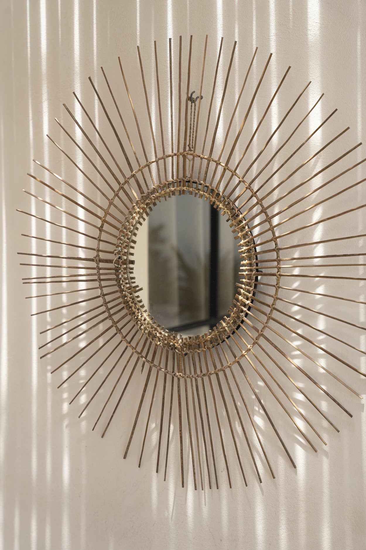 Bazar Bizar Tropical Mirror - Natural - Rattan - Ø 85 cm