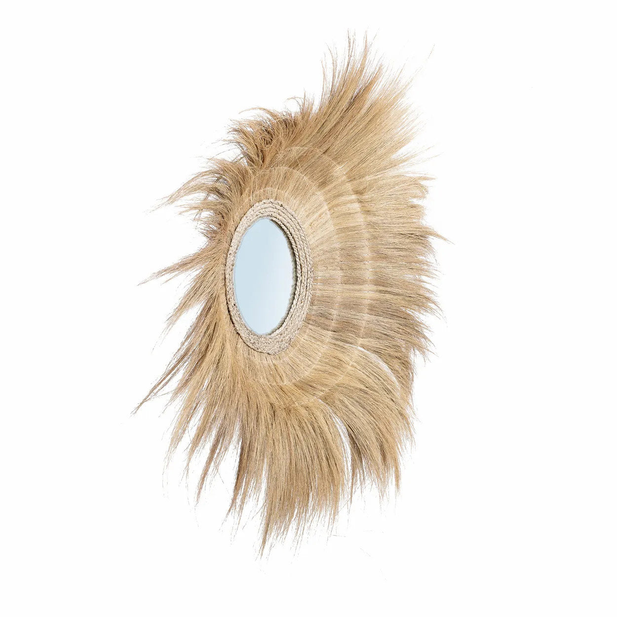 Bazar Bizar Sunken Forest Spiegel - Naturel - Gras - Ø 90 cm