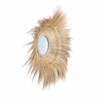 Bazar Bizar Sunken Forest Spiegel - Naturel - Gras - Ø 90 cm