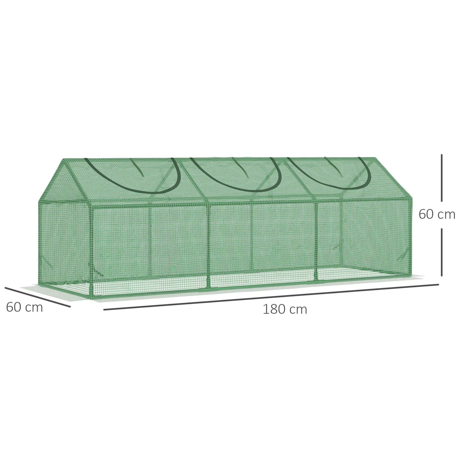 Nancy's Alfaiates Kweekkas - Tuinkas - Tomatenhuis - Plantenkas - Groen - 180 x 60 x 60 cm