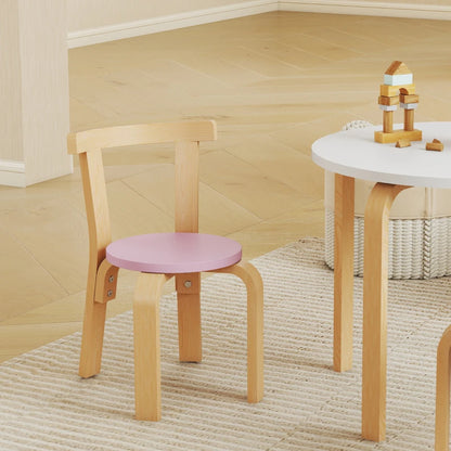Nancy's Orsogna Kindertafel met Stoelen - 5-Delige Set - Kindermeubels - Meerkleurig