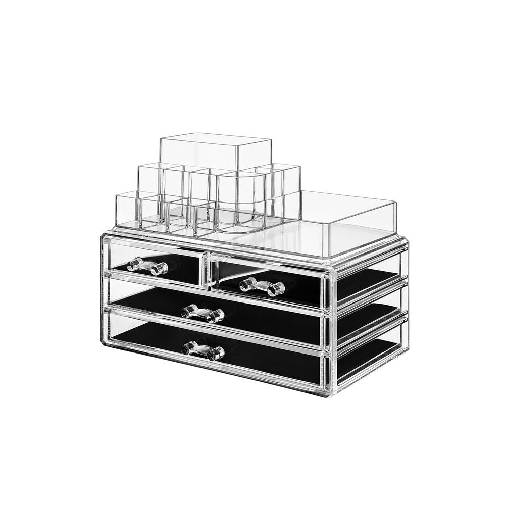 Nancy's Glossop Make-up organizer - Make-up opberger - Transparant - 23,5 x 14 x 18,7 cm
