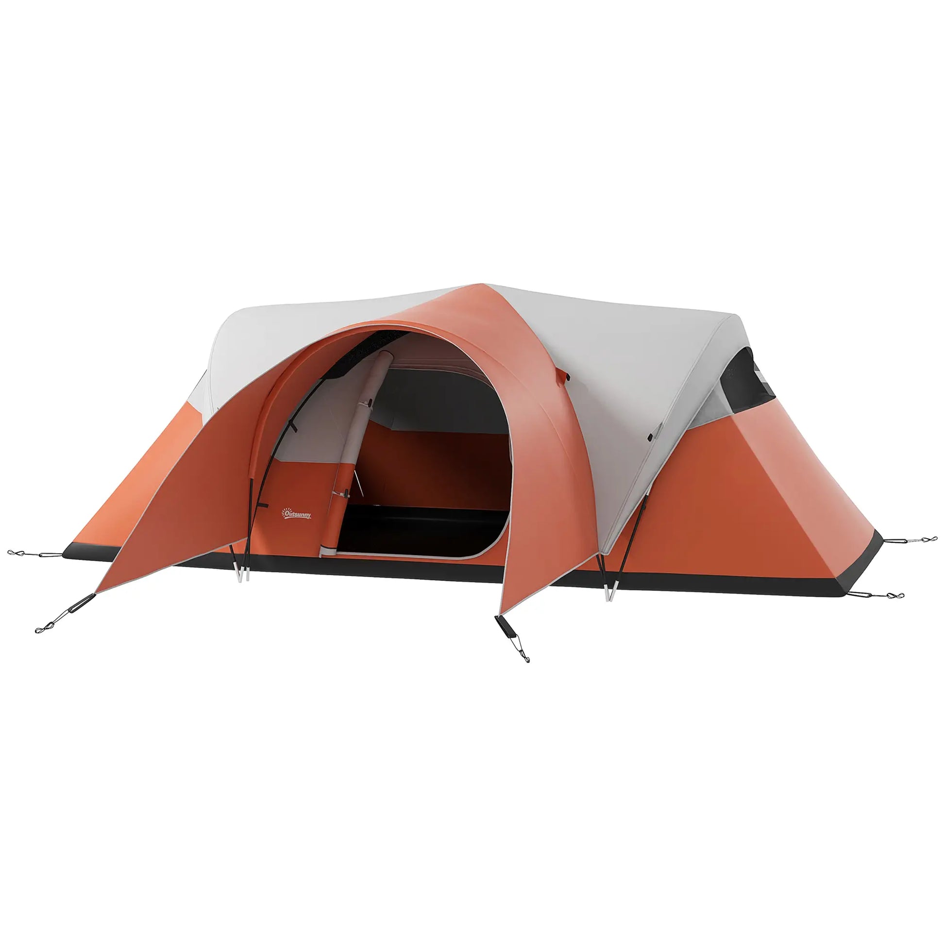 Nancy's Canale Kampeertent - Camping Tent - 5-6 Personen - Oranje - ± 550 x 300 x 200 cm