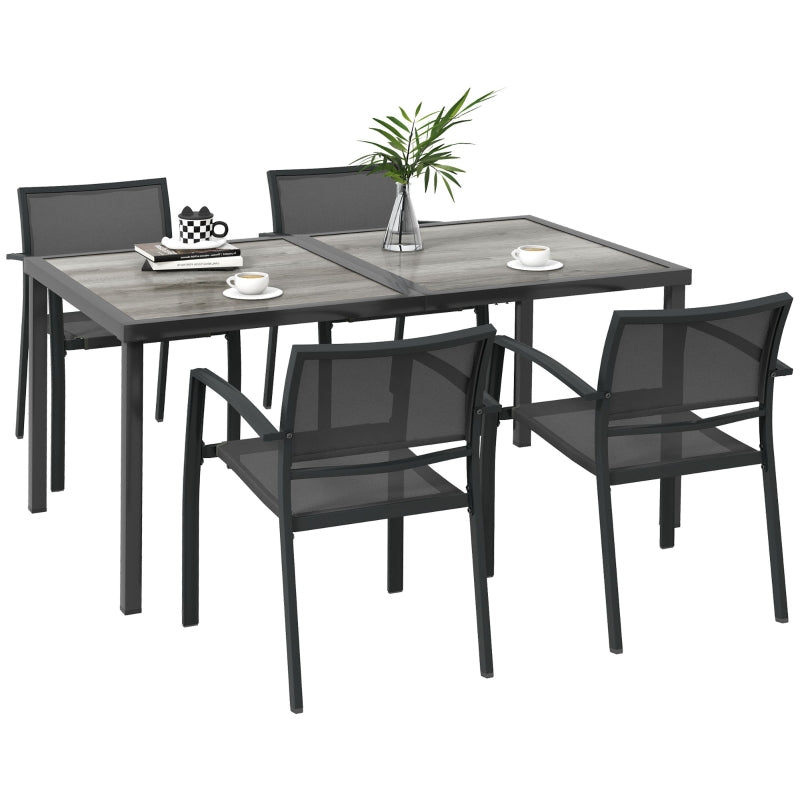 Nancy's Turian Tuinset - 4-persoons Tuin set - Grijs