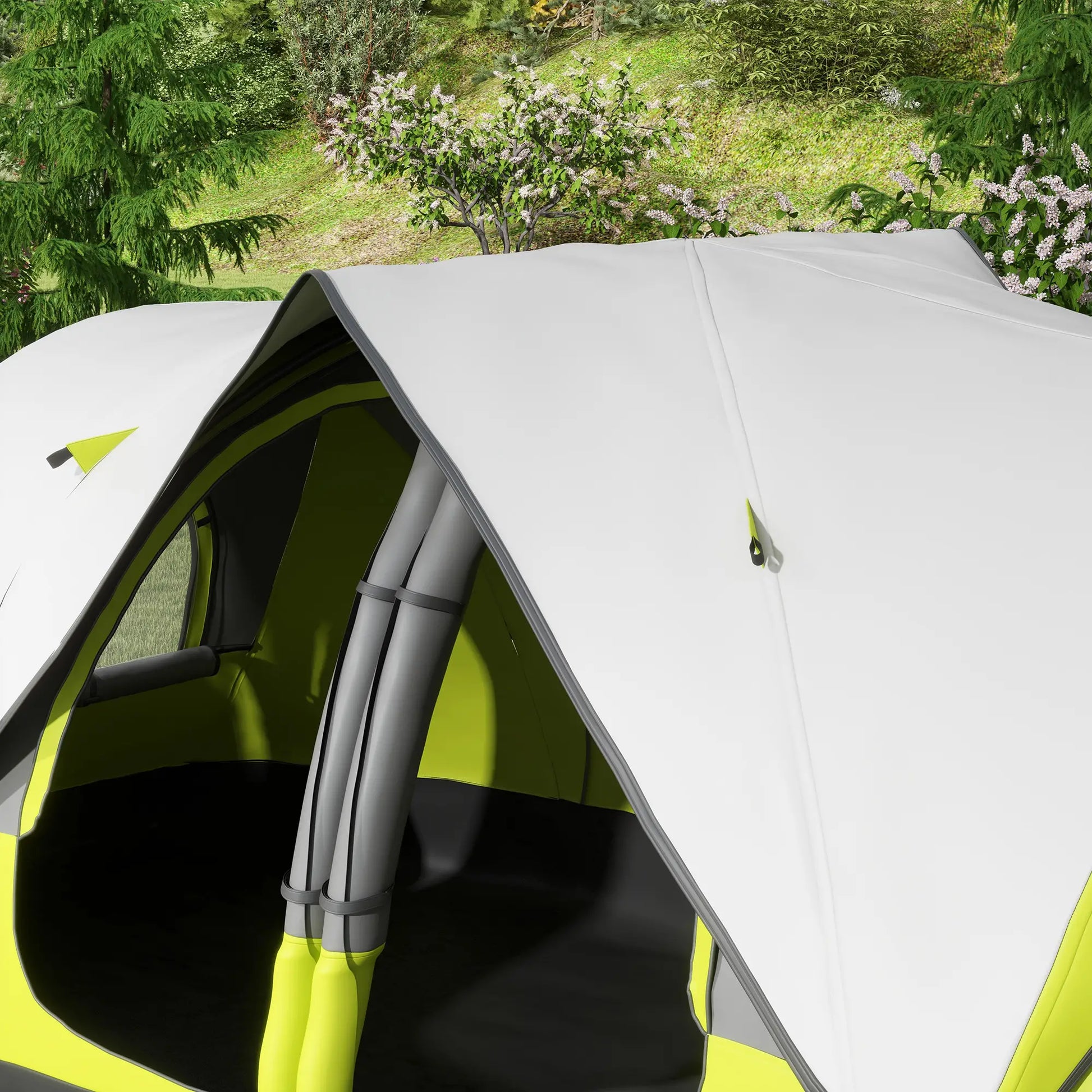 Nancy's Dugenta Kampeertent - 6-Persoons Campingtent - 2 Slaapkamers - 450 x 215 x 180 cm