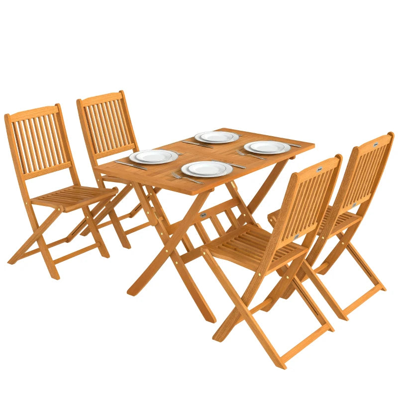 Nancy's Sarnico Tuinset - 5-Delige Terrasset - Tuinmeubelset - Acaciahout