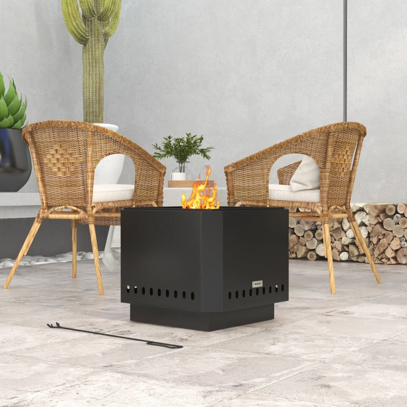 Nancy's Verano Fire Basket - Fire Bowl - Outdoor Fireplace - Black