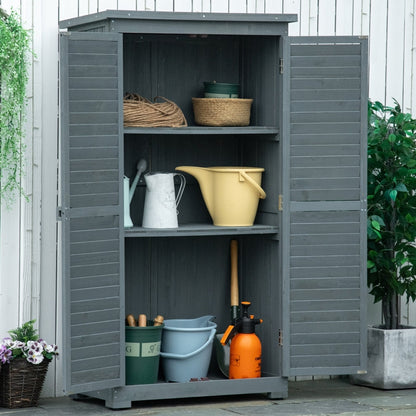 Nancy's Horsham Garden Cupboard - Shed - Storage Shed - Gray - Pine