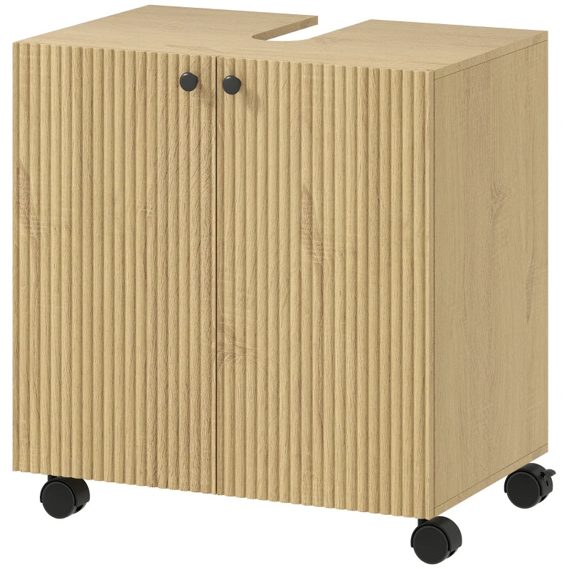 Nancy's Pedesina Wastafelkast - Badkamerkast - Wastafelonderkast - Hout look - ± 60 x 40 x 60 cm