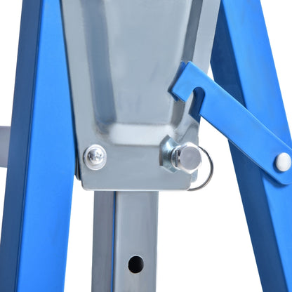 Nancy's Ascot 2 x Folding trestle adjustable in height up to 200kg steel blue 68 x 58 x 80-130 cm