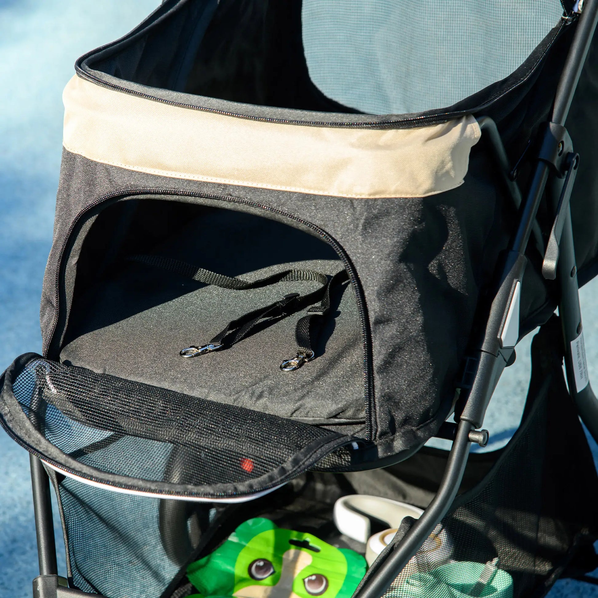 Nancy's Collepietro Reiswagen voor Huisdieren - Hondenbuggy - Kattenbuggy - Khaki