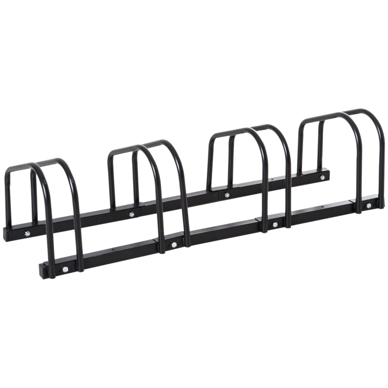 Nancy's Laval Bicycle rack for 4 bicycles, weatherproof, wall or floor mounting, steel 110 x 33 x 27 cm