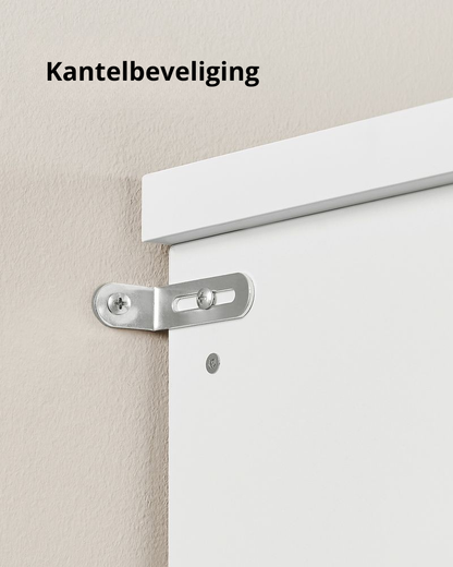Nancy's Pralungo Wandgarderobe - Garderobekast - Halgarderobe - Wit - 100 x 35 x 180 cm