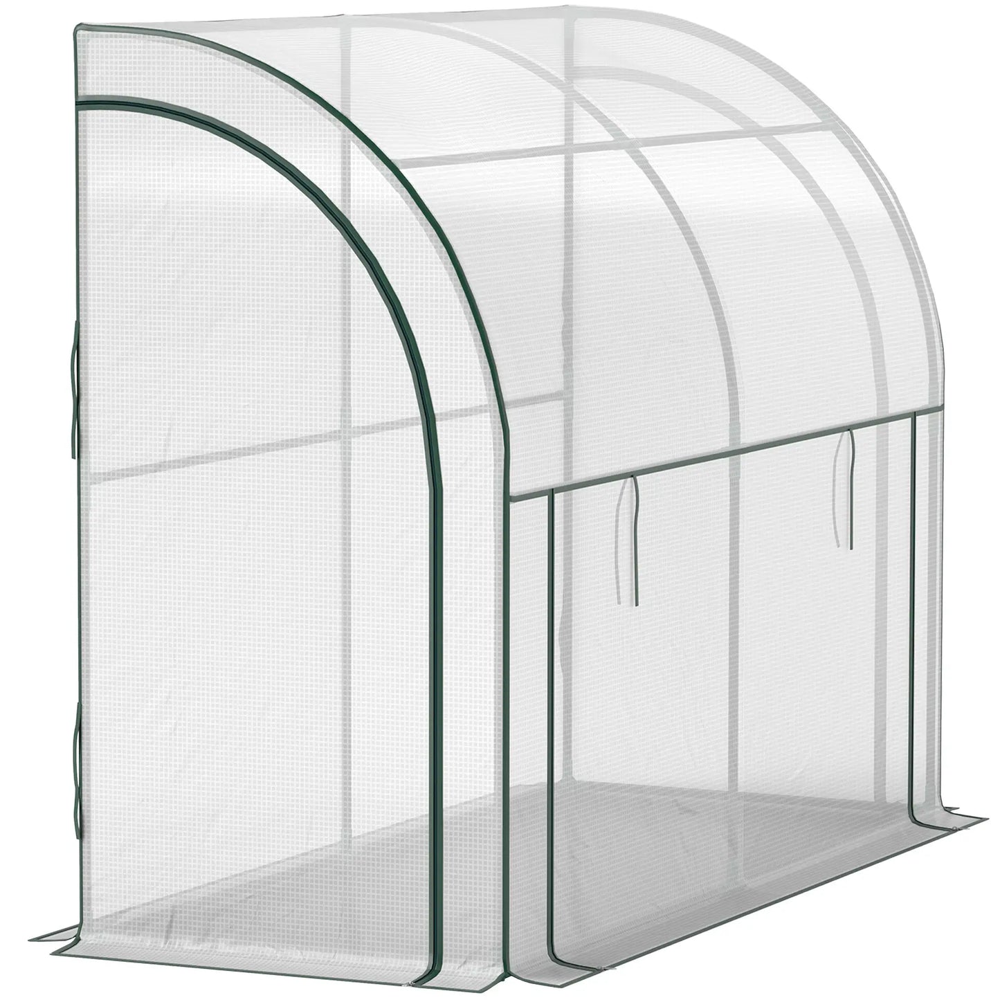 Nancy's Corval Muurkas - Tuinkas - Plantenkas - Kweekkas - Wit - ± 200 x 80 x 160 cm