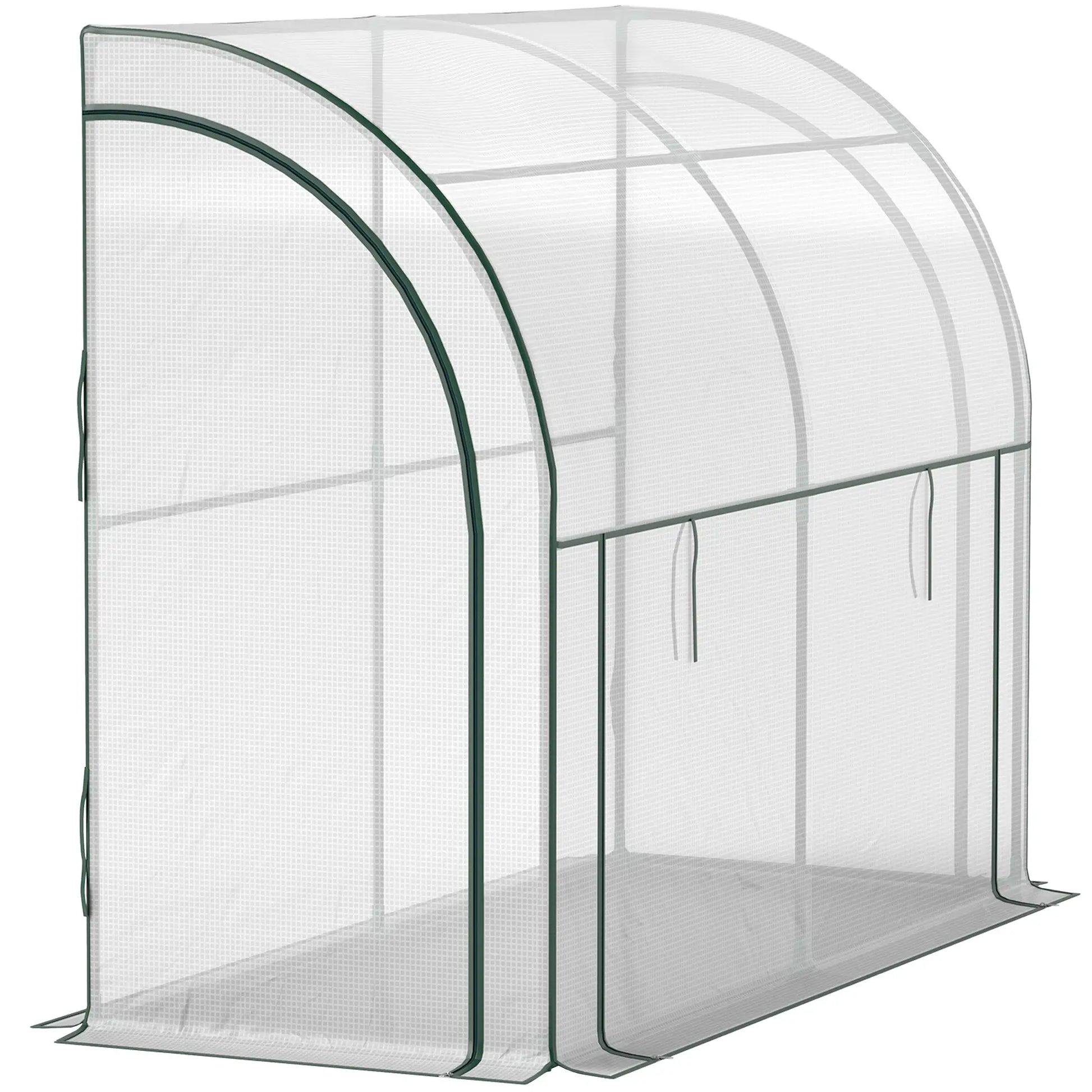 Nancy's Corval Muurkas - Tuinkas - Plantenkas - Kweekkas - Wit - ± 200 x 80 x 160 cm