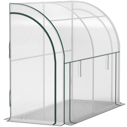 Nancy's Corval Muurkas - Tuinkas - Plantenkas - Kweekkas - Wit - ± 200 x 80 x 160 cm