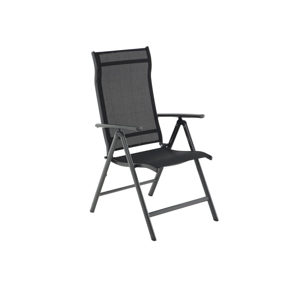 Nancy's Pedragao Garden Chair - Camping Chair - Collapsible - Adjustable Backrest - Black