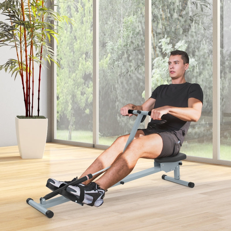 Nancy's Ass Point Roeiapparaat - Roeier - LCD-Display - Instelbare Trainingsintensiteit - Zwart / Grijs