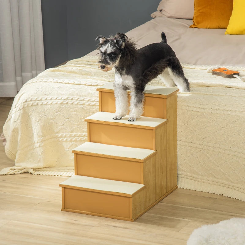 Nancy's Sorgono Hondentrap - Dierentrap - Antisliptreden - Naturel - MDF