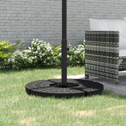Nancy's Driffield Parasolvoet Kruisvoet - Parasol standaard Kruisvoet - Zwart - Geschikt voor parasolstok Ø 38 mm en Ø 48 mm