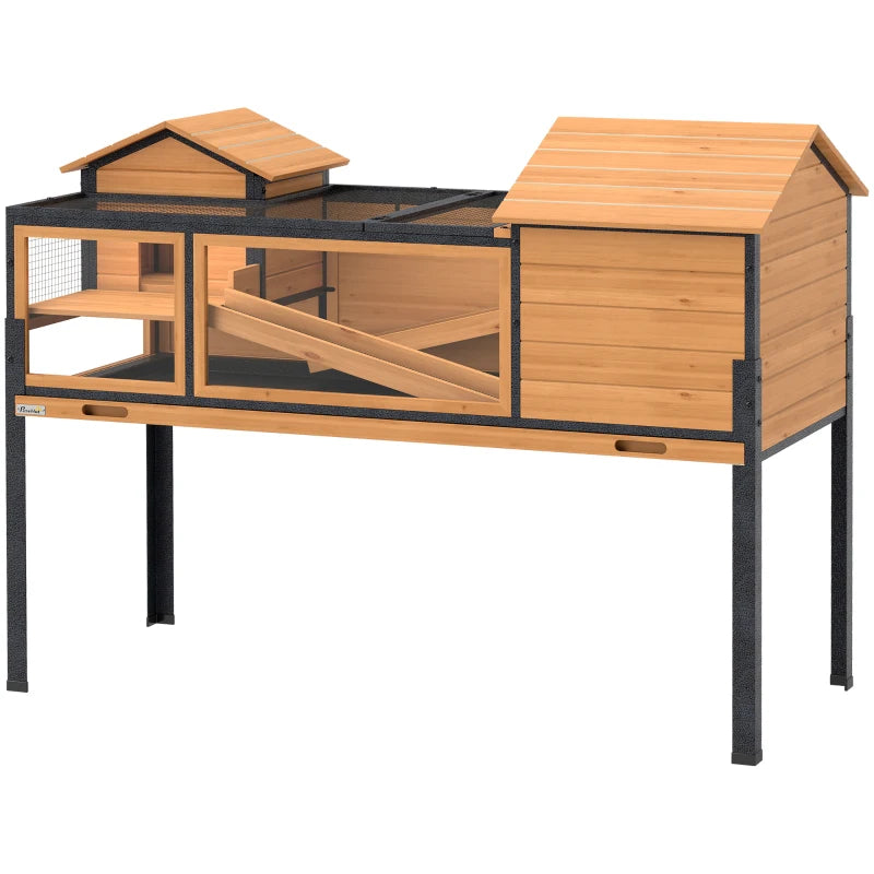 Nancy's Penzale Dierenverblijf - Schilpaddenhuis - Schilpaddenren - Dennenhout - ± 130 x 65 x 95 cm