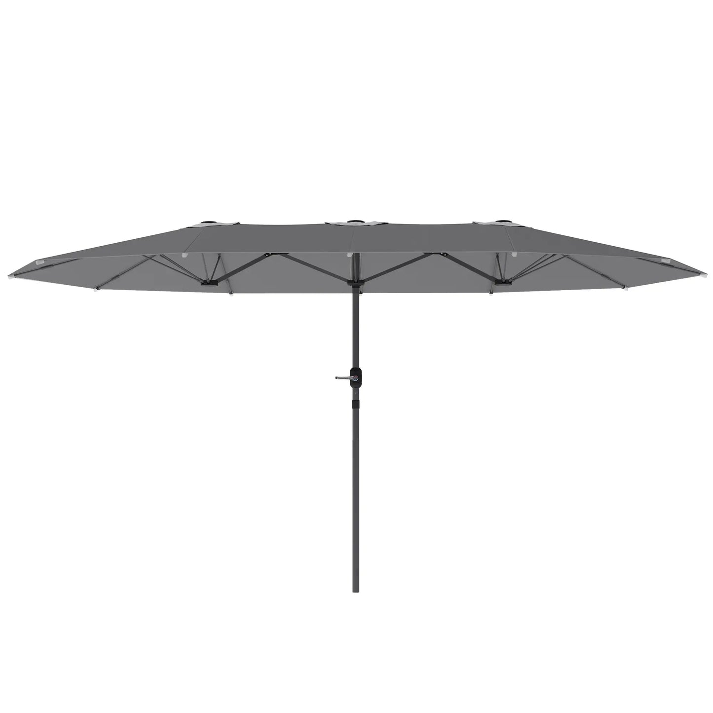 Nancy's Ciconicco Parasol - Tuinparasol - UV-bescherming - Grijs - ± 435 x 260 cm