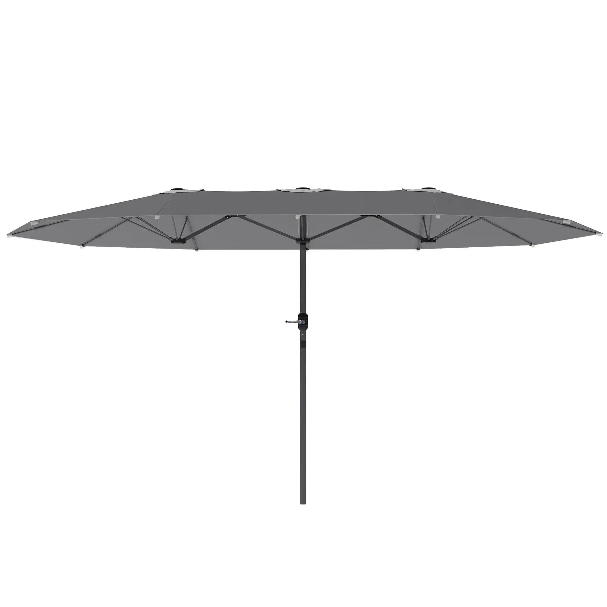 Nancy's Ciconicco Parasol - Tuinparasol - UV-bescherming - Grijs - ± 435 x 260 cm