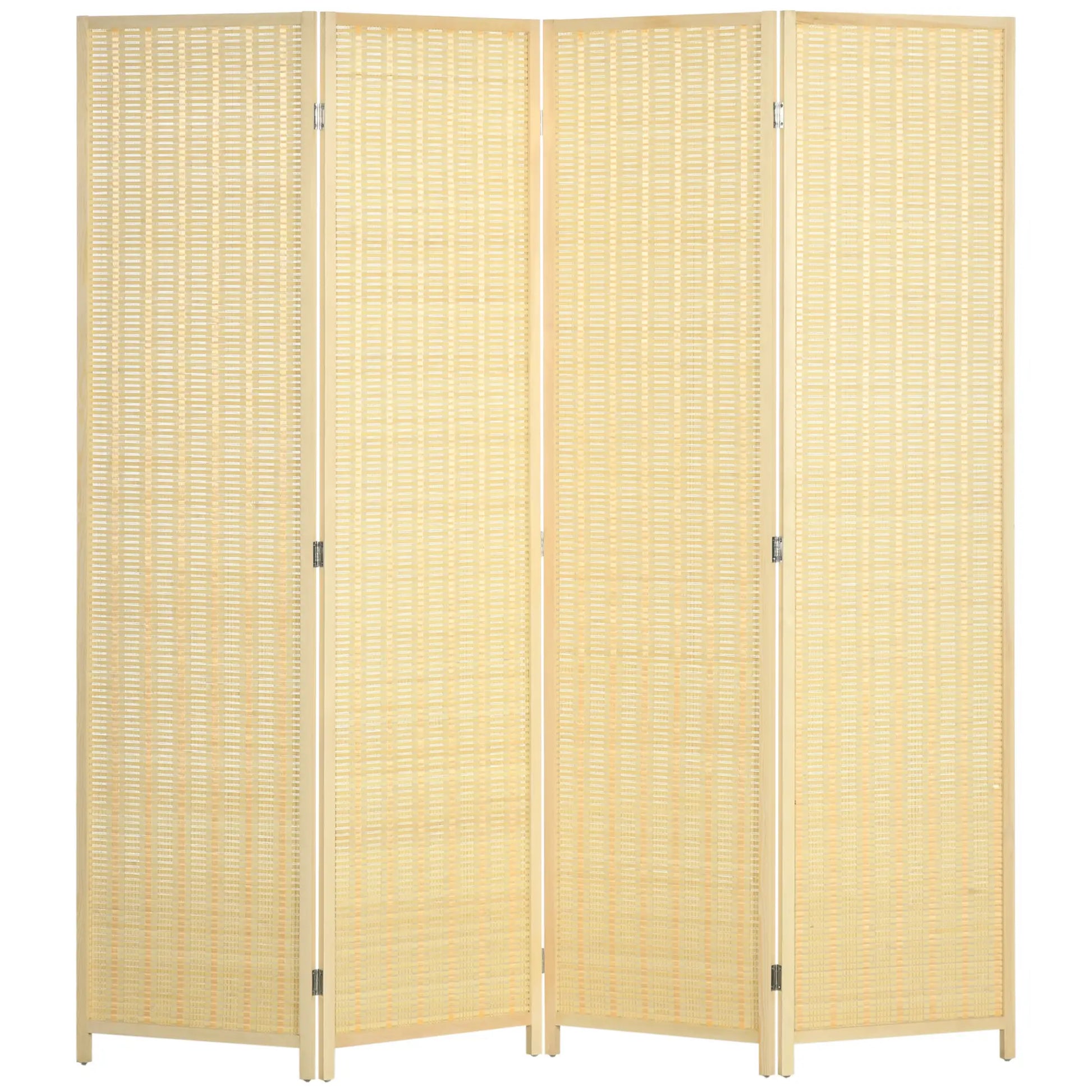 Nancy's Areias Kamerscherm - Privacyscherm - Roomdivider - Bamboe / Dennenhout - 180 x 180 cm