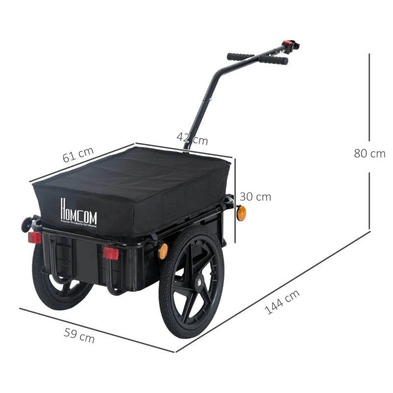 Nancy's Boncore Fietskar - Fietsaanhangwagen - Transportaanhangwagen - ± 145 x 60 x 80 cm