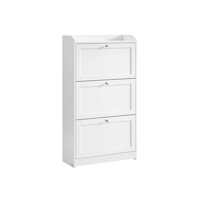 Nancy's Souto Schoenenkast - Schoenenrek - Wit - ± 60 x 25 x 110 cm