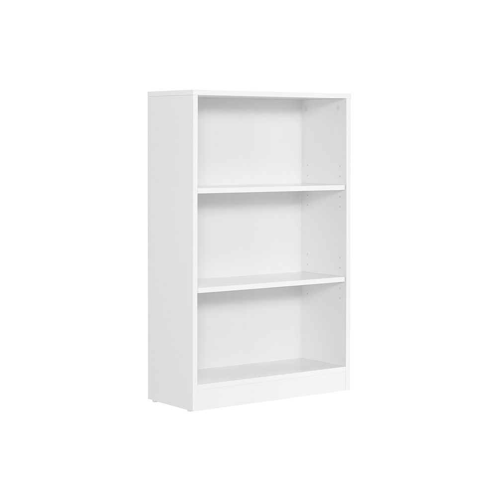 Nancy's Tadley Bookcase White - Storage cabinet with 3 compartments - Cupboard - Modern - 60 x 24 x 93 cm