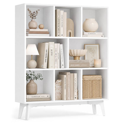 Nancy's Teulada Boekenkast - Opbergkast - Vitrinekast - Wit - 90 x 24 x 107,4 cm