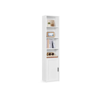 Nancy's Mestriago Boekenkast - Opbergkast - Vitrinekast - Wit - ± 30 x 25 x 175 cm