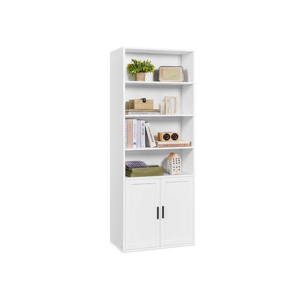 Nancy's Metaponto Boekenkast - Opbergkast - Staande kast - Wit - ± 60 x 25 x 175 cm