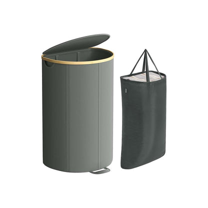 Nancy's Mezzoldo Wasmand - Wasbox - Grijs / Beige - 90 Liter