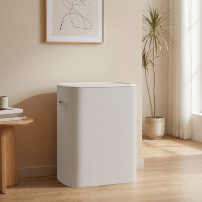 Nancy's Strembo Wasmand - Wassorteerder - Wasbox - 2 vakken - Beige - 160 Liter