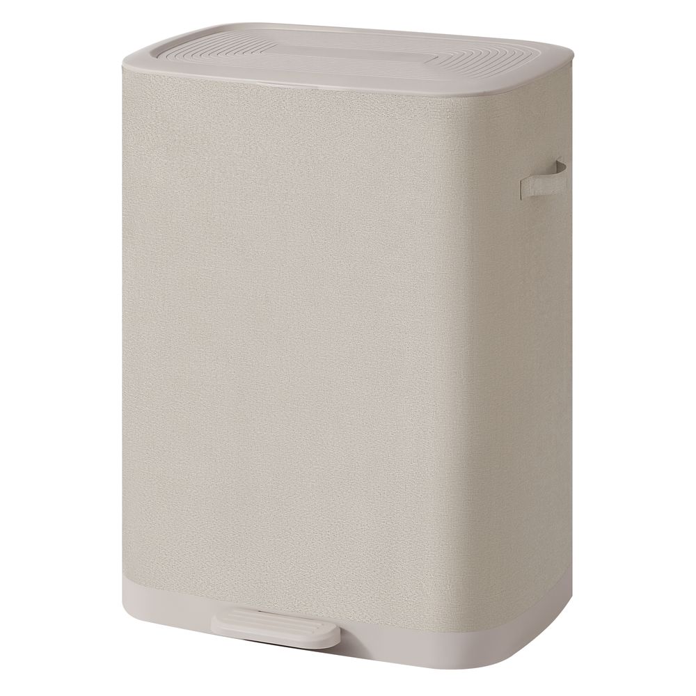 Nancy's Strembo Wasmand - Wassorteerder - Wasbox - 2 vakken - Lichtbeige - 160 Liter